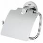 Бумагодержатель с крышкой GROHE Essentials 40367001 для ванной комнаты. Фото