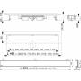 Водоотводящий желоб ALCAPLAST Professional Low APZ106-1050. Фото
