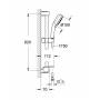 Душевой гарнитур GROHE New Tempesta Cosmopolitan 27577001. Фото
