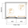 Душевой угол CEZARES Tandem Soft TANDEM-SOFT-AH-2-120/80-C-Cr-IV. Фото