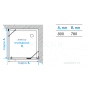 Душевое ограждение Акватон Lax SQR R квадратное 80х80х200 1AX016SSXX000. Фото