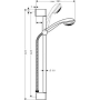 Душевой гарнитур Hansgrohe Crometta 85 65cm 1jet/Unica 27728000. Фото