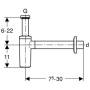 Сифон для раковины GEBERIT 151.035.11.1. Фото