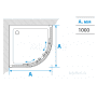 Душевое ограждение Акватон Ritsa в четверть круга 100х100х200 1AX007SSXX000. Фото