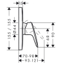 Смеситель для душа Hansgrohe Logis 71605000. Фото