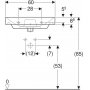 Раковина GEBERIT Smyle Square 60х48 500.229.01.1. Фото