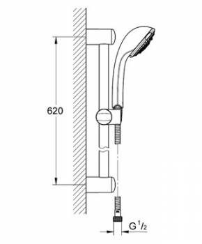 Душевой гарнитур GROHE Relexa 27210000. Фото
