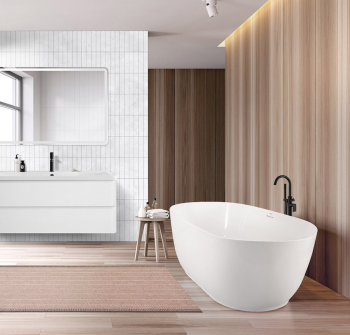 Ванна акриловая отдельностоящая BELBAGNO BB413-1500-800. Фото