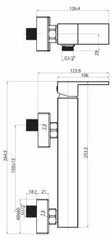 Смеситель для душа BELBAGNO Magna MAG-ESDM-CRM. Фото