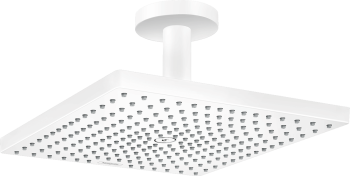 Верхний душ Hansgrohe Raindance E 300 1jet с потолочным подсоединением 26250700, матовый белый. Фото