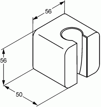 Настенный держатель для душа KLUDI A-Qa 6555105-00. Фото