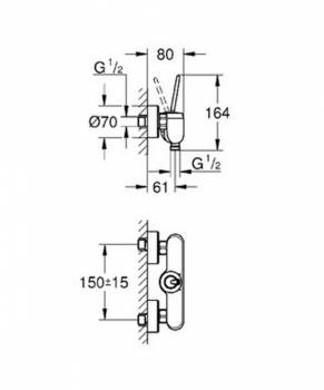 Смеситель для душа GROHE Eurodisc Joystick 23430LS0. Фото