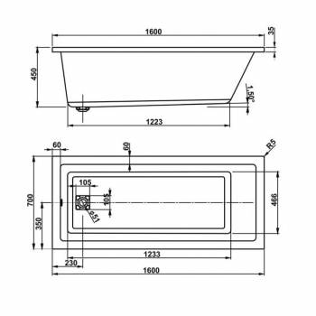 Ванна акриловая VAGNERPLAST Cavallo 160 VPBA167CAV2X-01. Фото