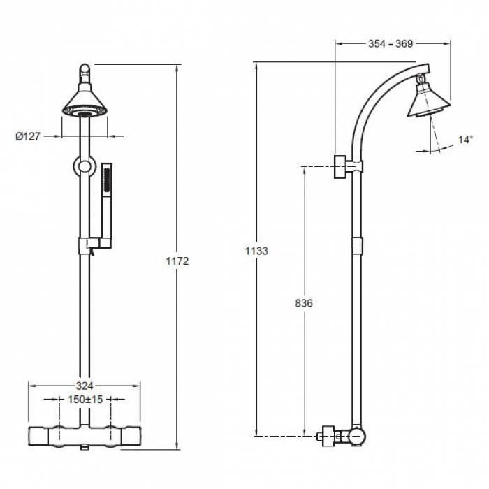Душевая система JACOB DELAFON Moxie E5798-CP. Фото