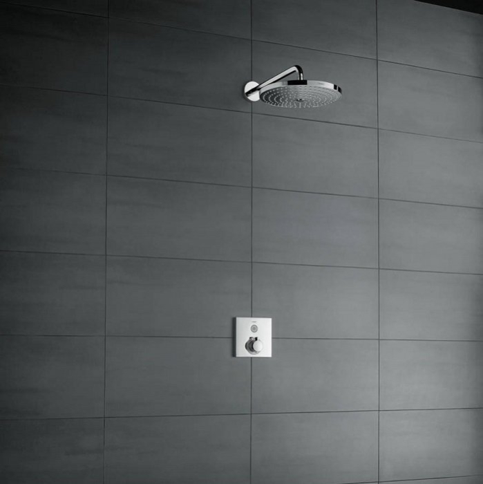 Термостат с запорным вентилем Hansgrohe ShowerSelect 15762000. Фото