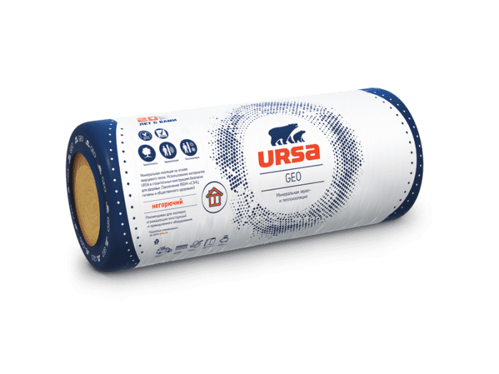 Теплоизоляция URSA Geo Каркас 100 мм. Фото