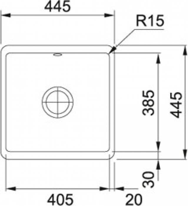 Кухонная мойка FRANKE Kubus KBK 110-40 графит 126.0335.879. Фото