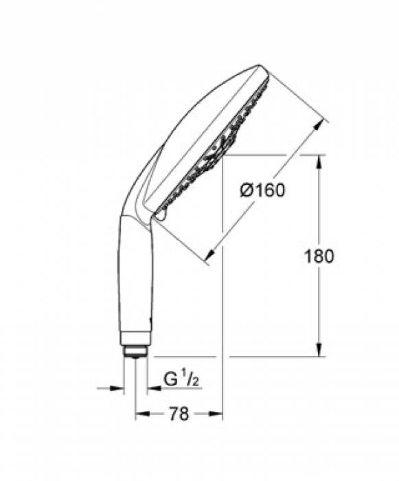 Ручной душ GROHE Classic 28765000. Фото