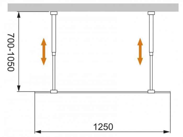 Душевая перегородка CEZARES Liberta LIBERTA-L-2-125-C-Cr